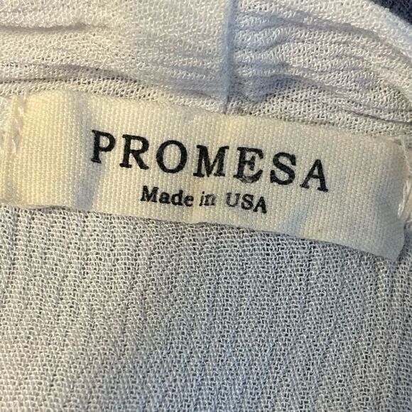 Pomesa Ombré Crossover Blouse M - Picture 5 of 6